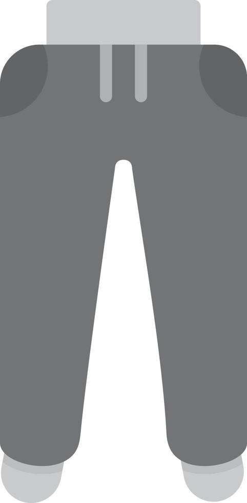 Tracksuit Flat Greyscale vector