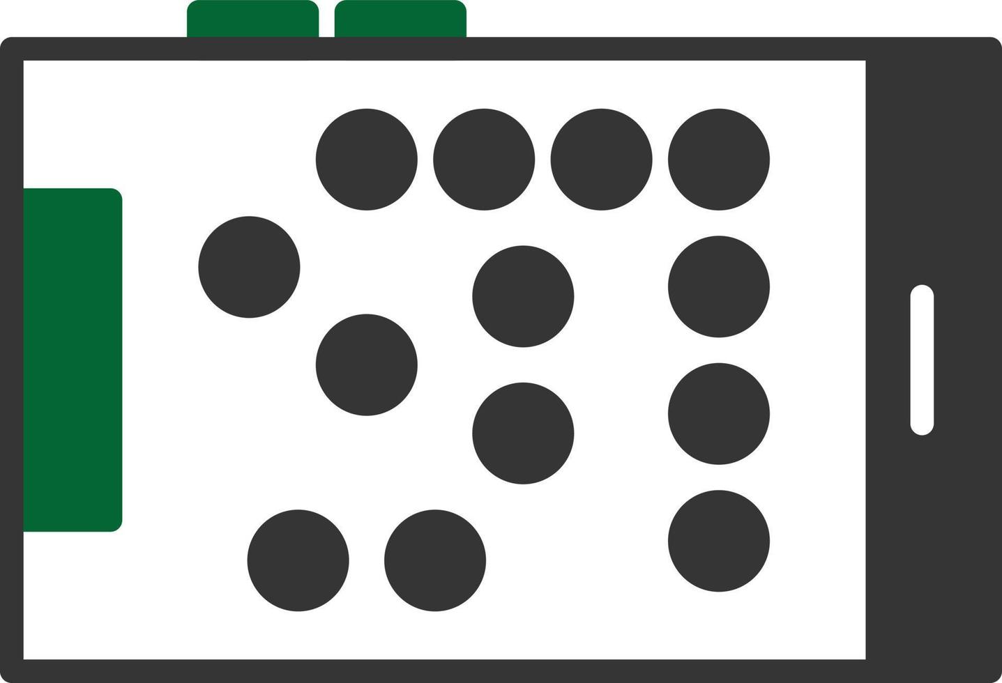 Braille Glyph Two Color vector