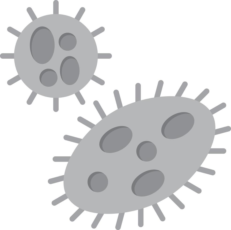 Fungus Flat Greyscale vector