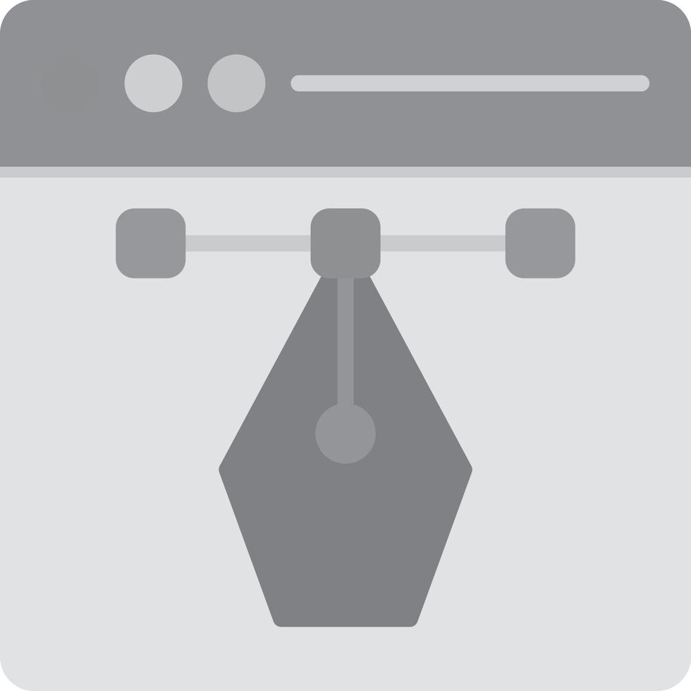 Designing Flat Greyscale vector