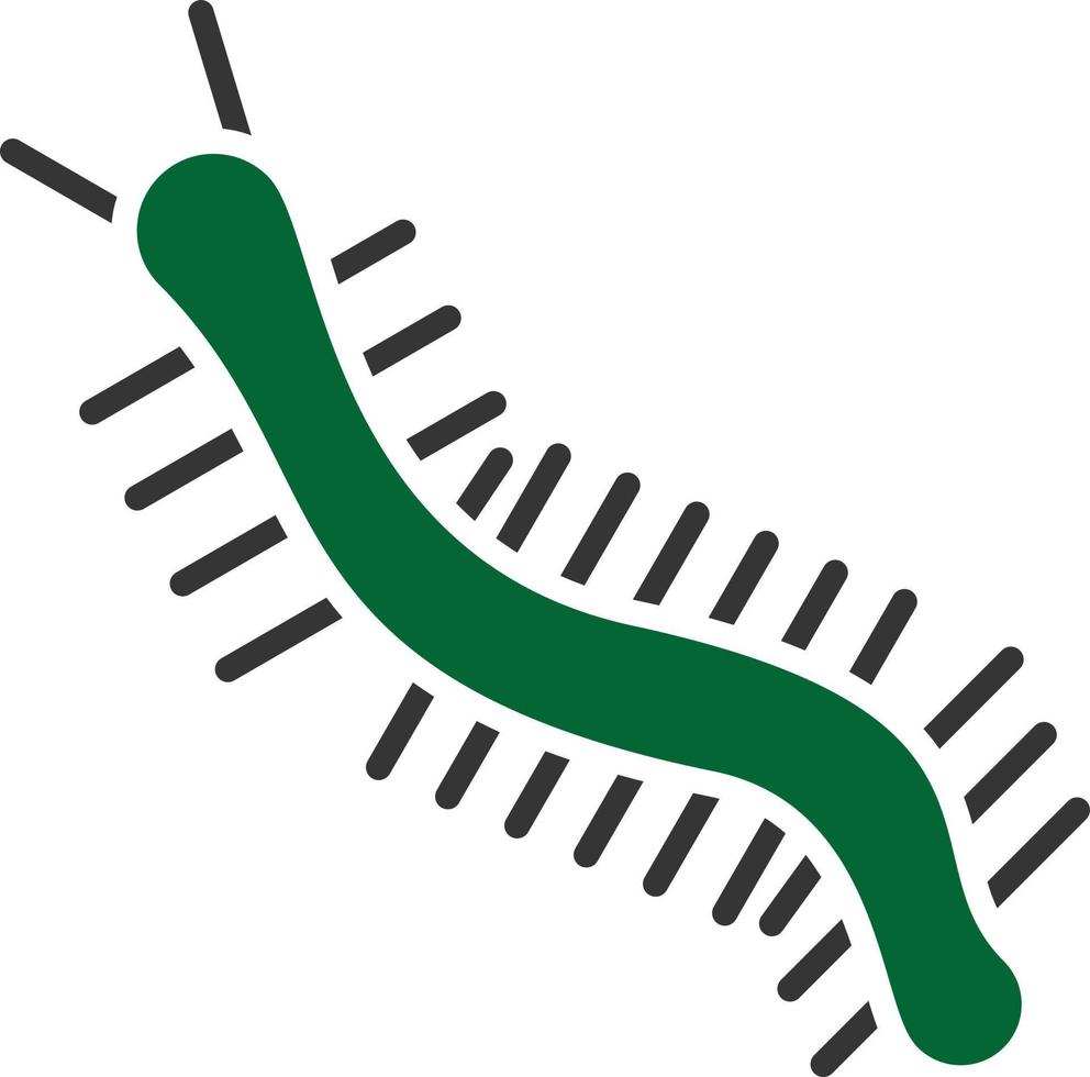 Centipede Glyph Two Color vector