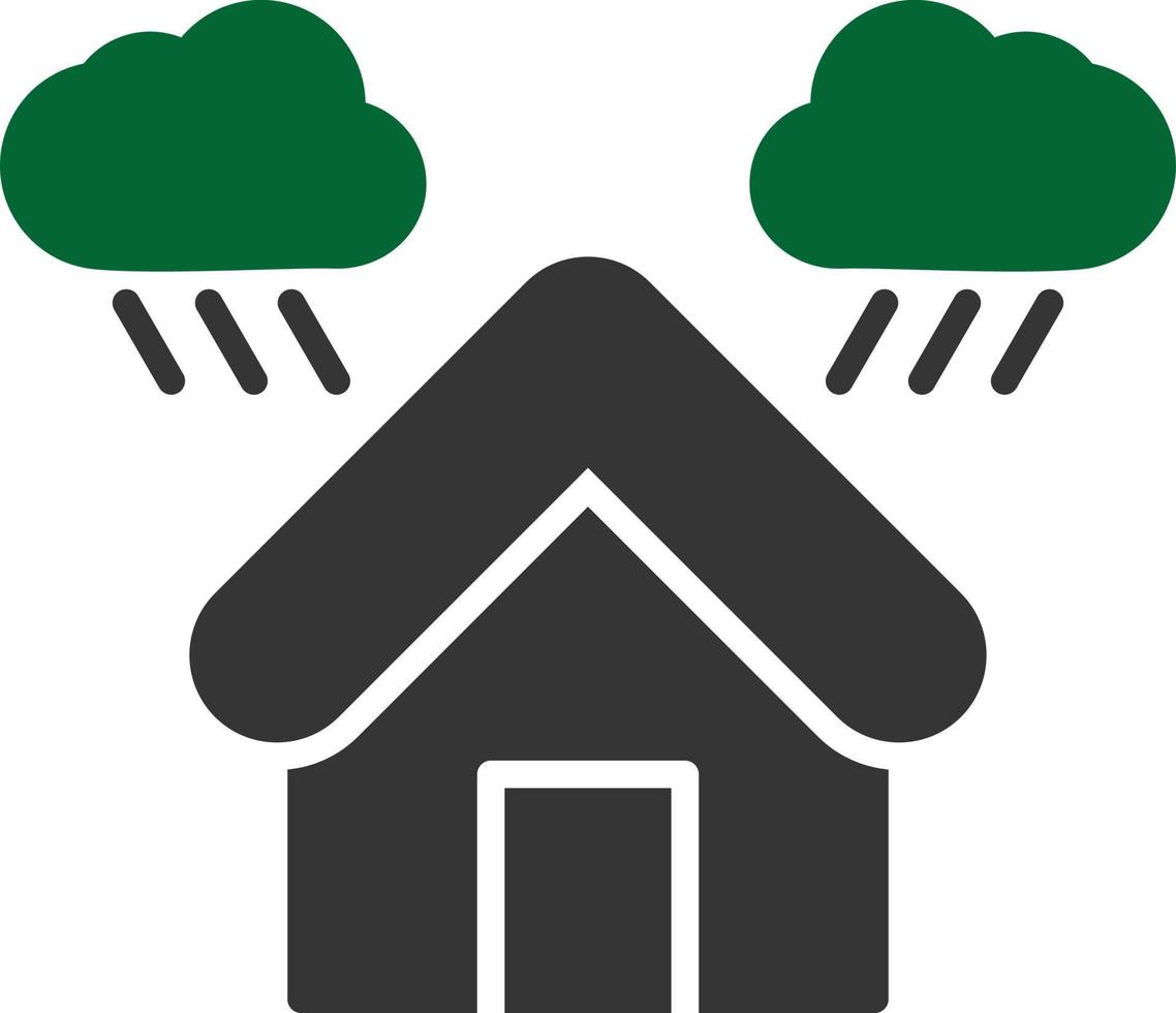 Shelter Glyph Two Color vector