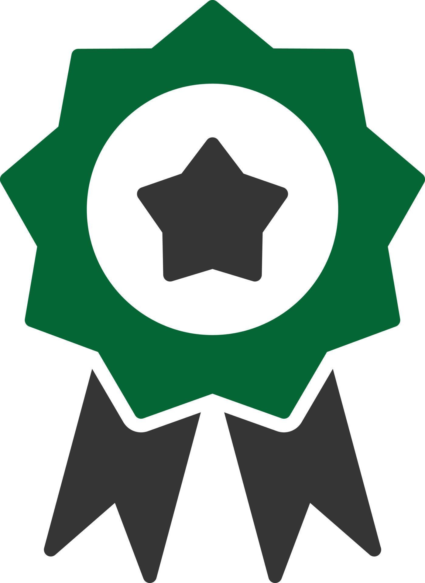 Badge Glyph Two Color 9745170 Vector Art at Vecteezy