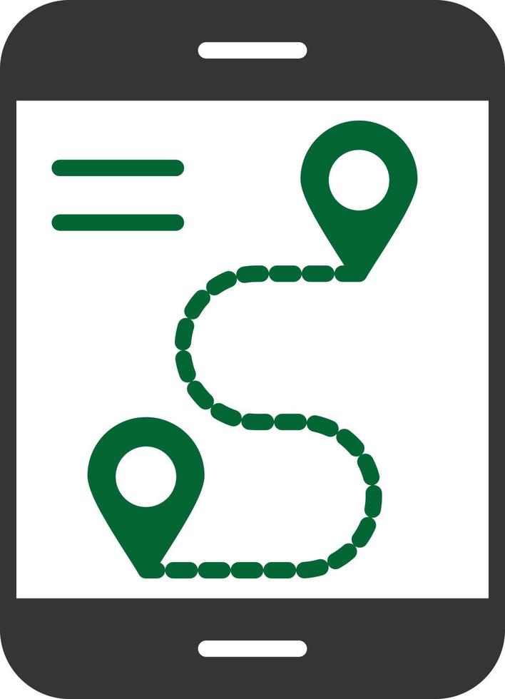 Gps Glyph Two Color vector