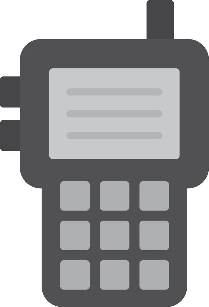 Walkie Talkie Flat Greyscale vector