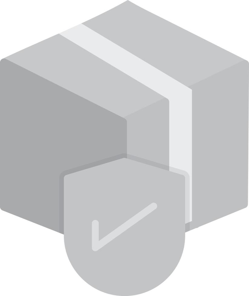 Package Protection Flat Greyscale vector