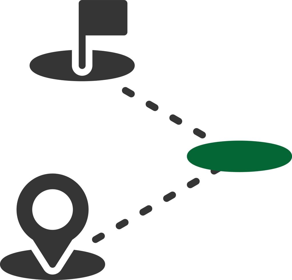Destination Glyph Two Color vector