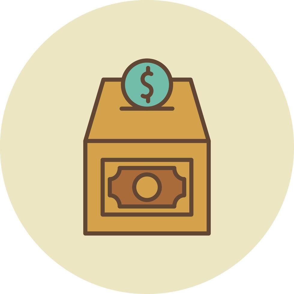 Donation Flat Greyscale vector