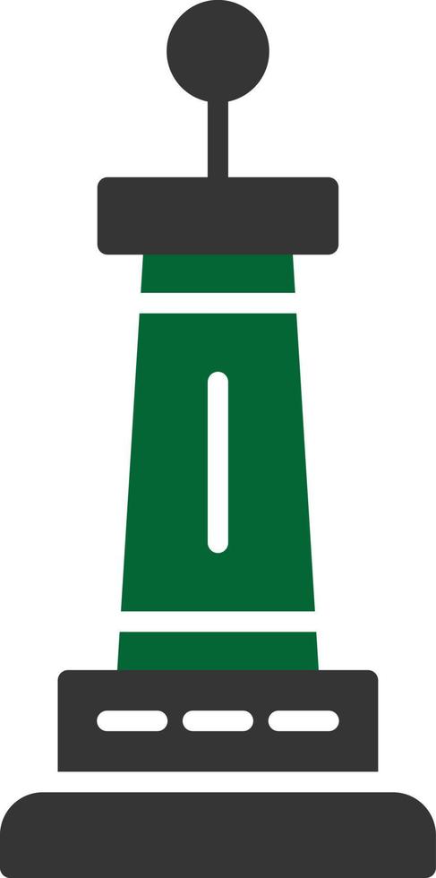 Monument Glyph Two Color vector
