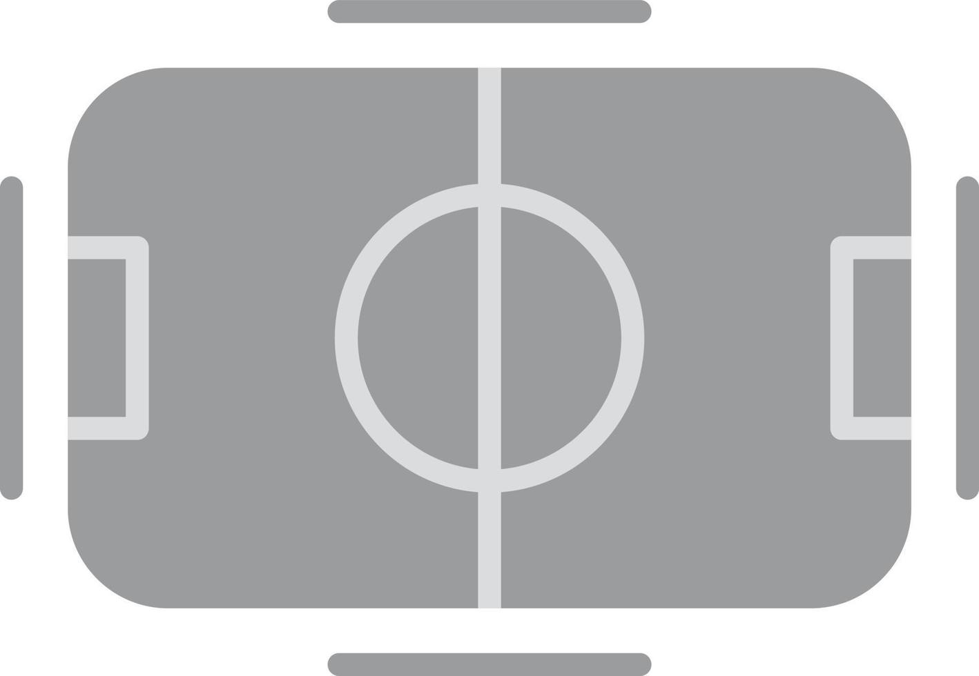 Football Flat Greyscale vector