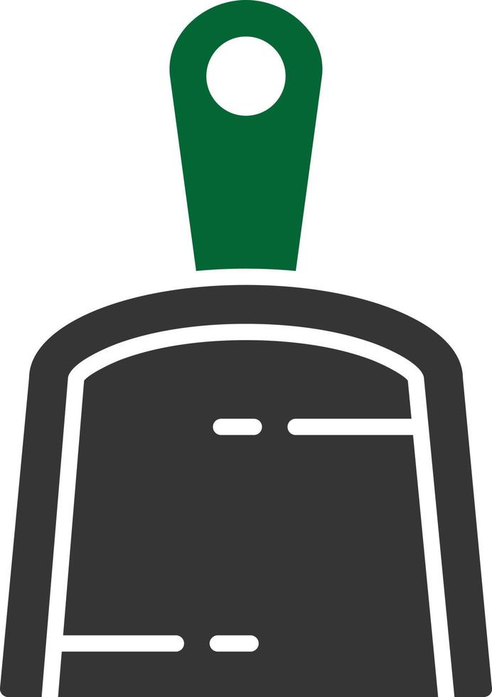 Dustpan Glyph Two Color vector