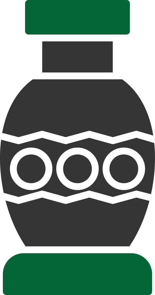 Vase Glyph Two Color vector