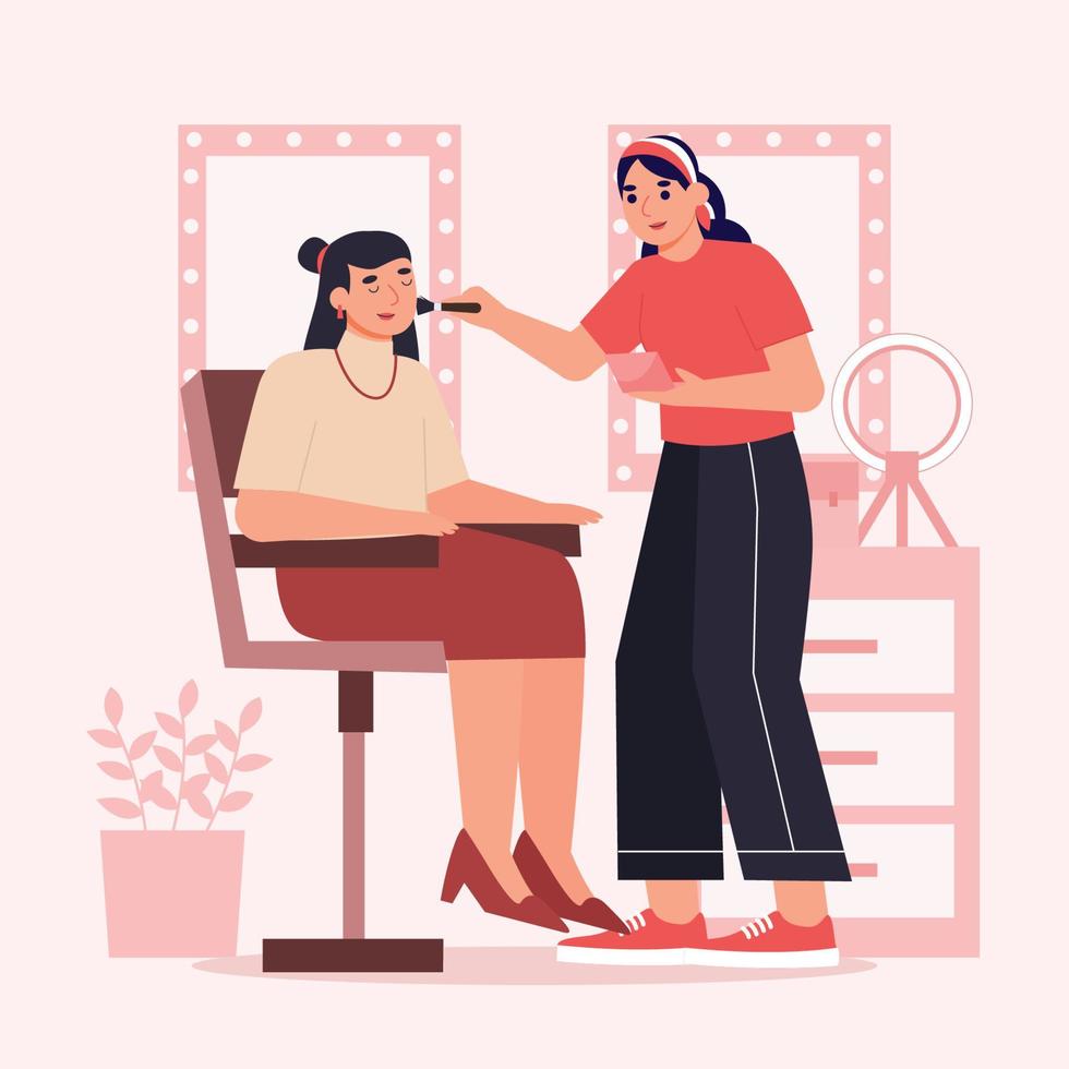 Professional Make Up Artist vector