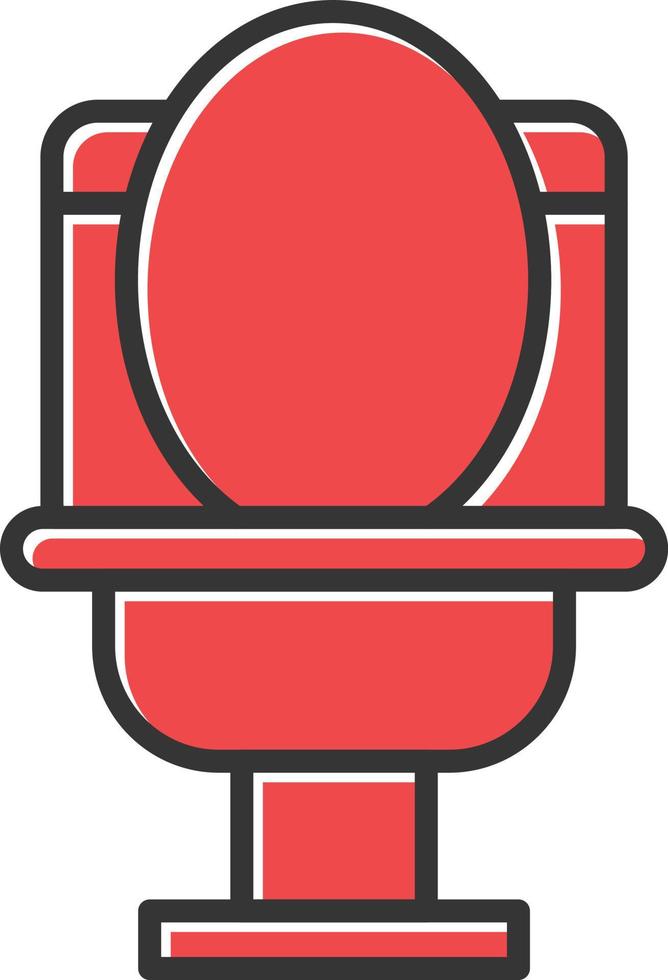 Wc Filled Retro vector