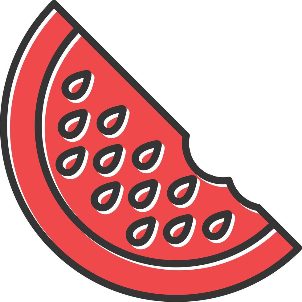 Watermelon Filled Icon vector
