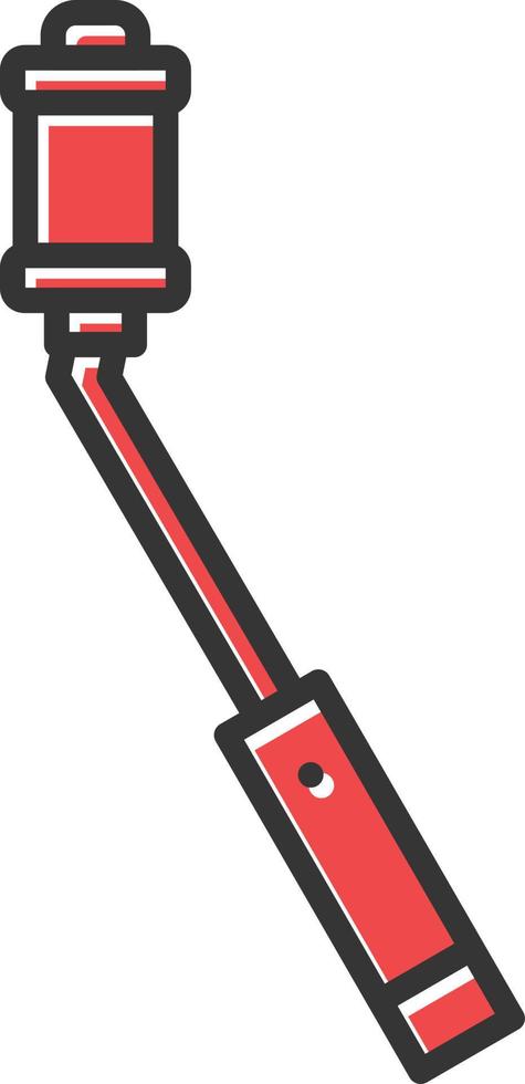 Selfie Stick Filled Icon vector