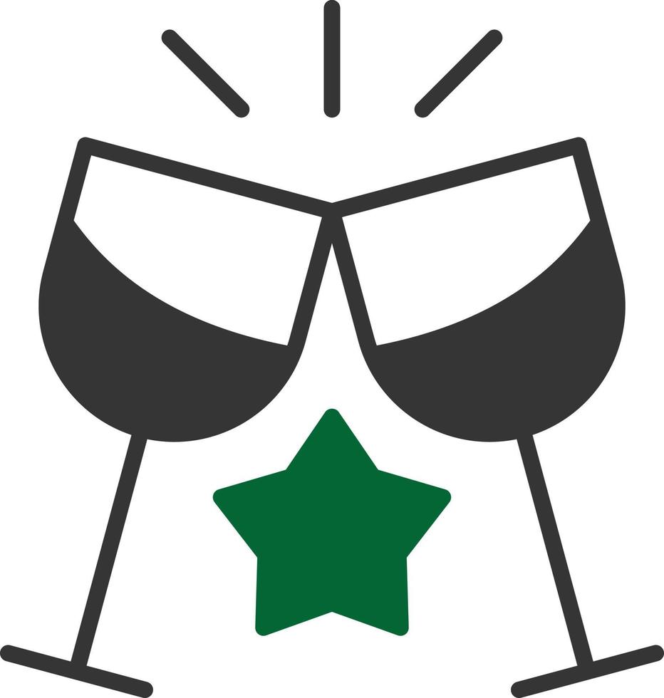 Toast Glyph Two Color vector