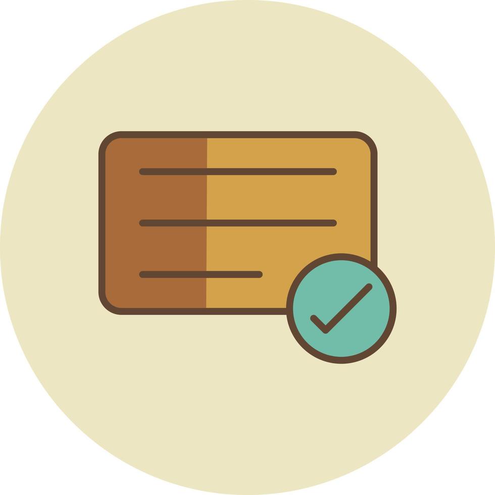 Check Filled Retro vector