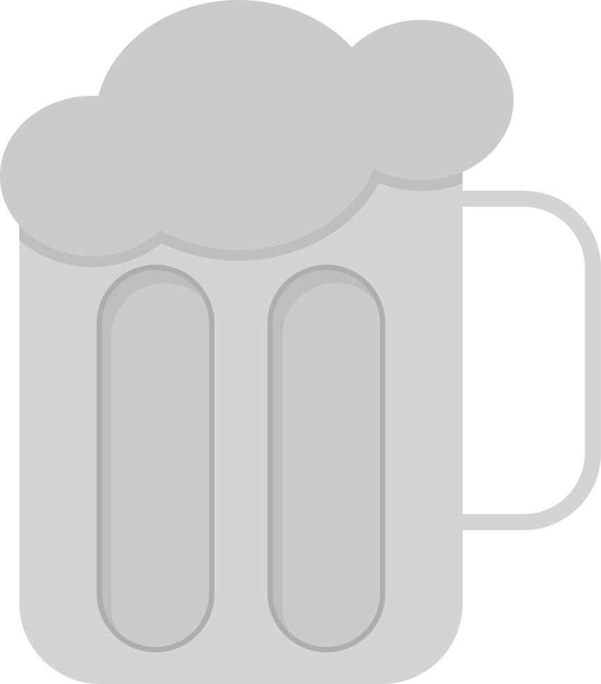 Beer Flat Greyscale vector