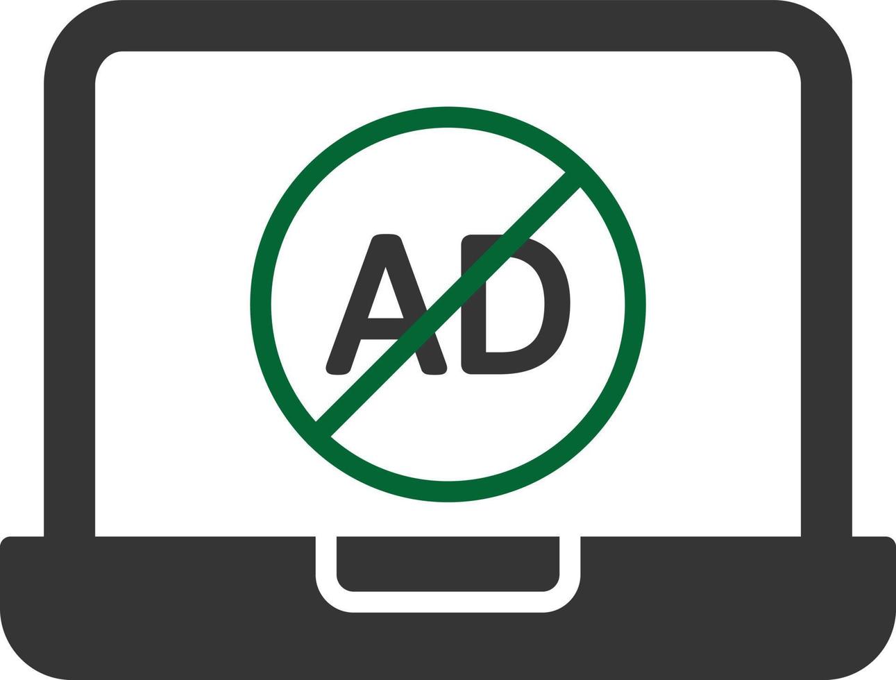 AD Block Glyph Two Color vector