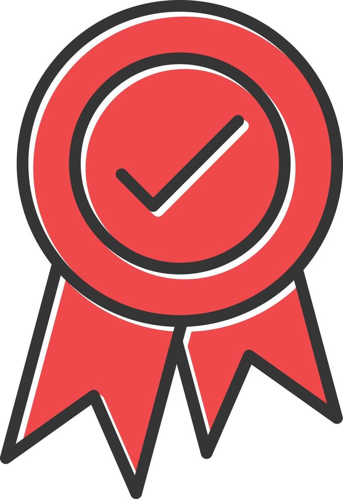 Badge Filled Retro vector
