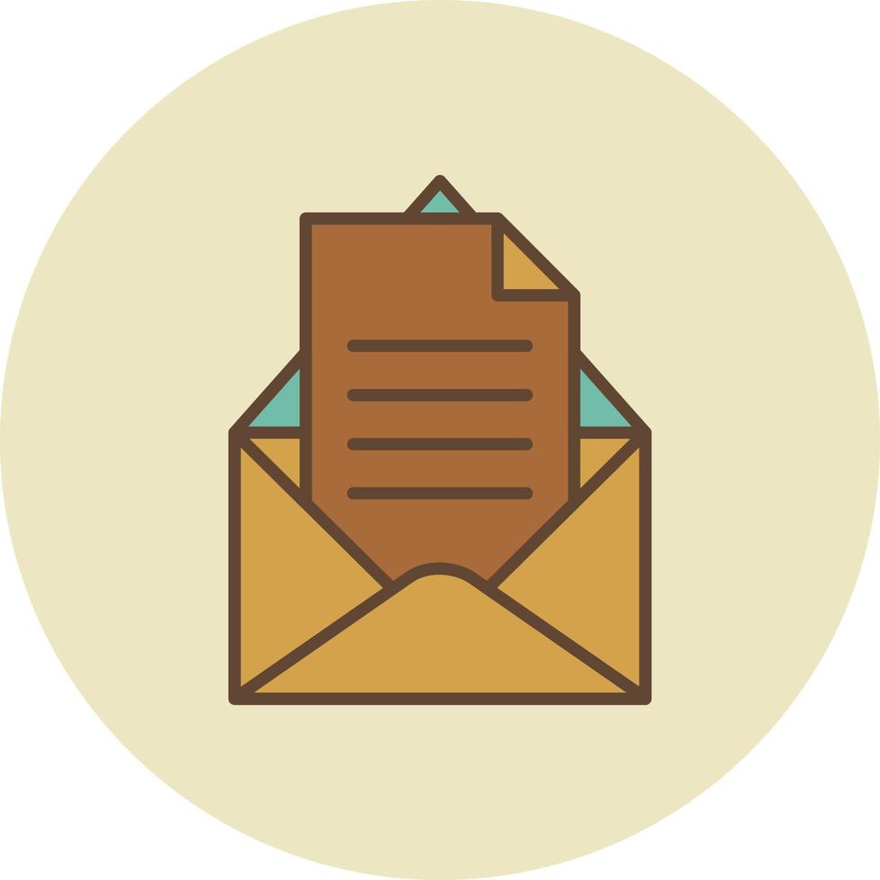 Mail Filled Retro vector