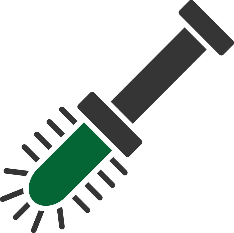 Toilet Brush Glyph Two Color vector