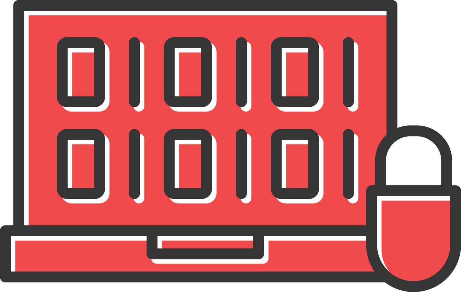 Coding  Filled Retro vector