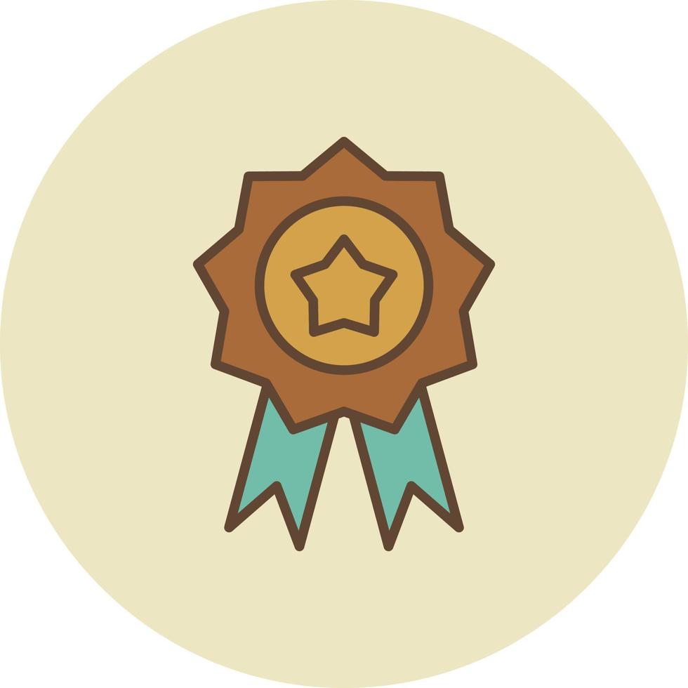 Badge Filled Retro vector