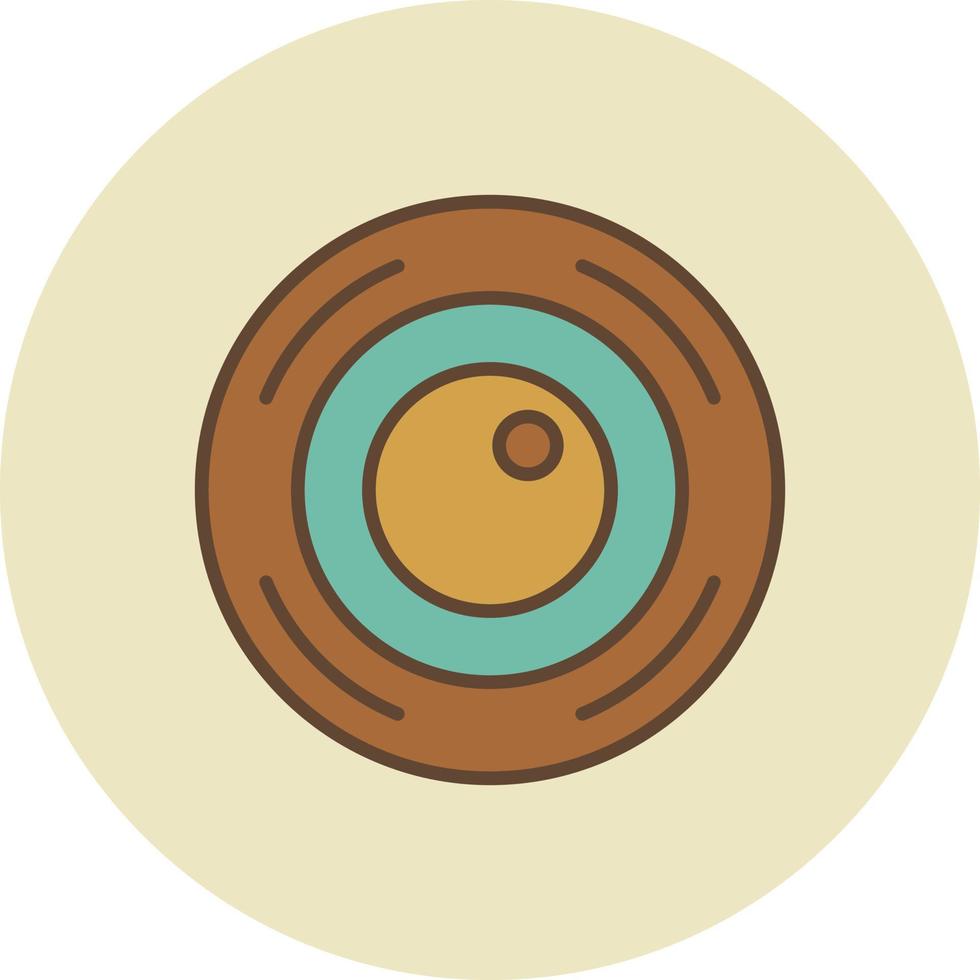 Camera Lens Filled Retro vector