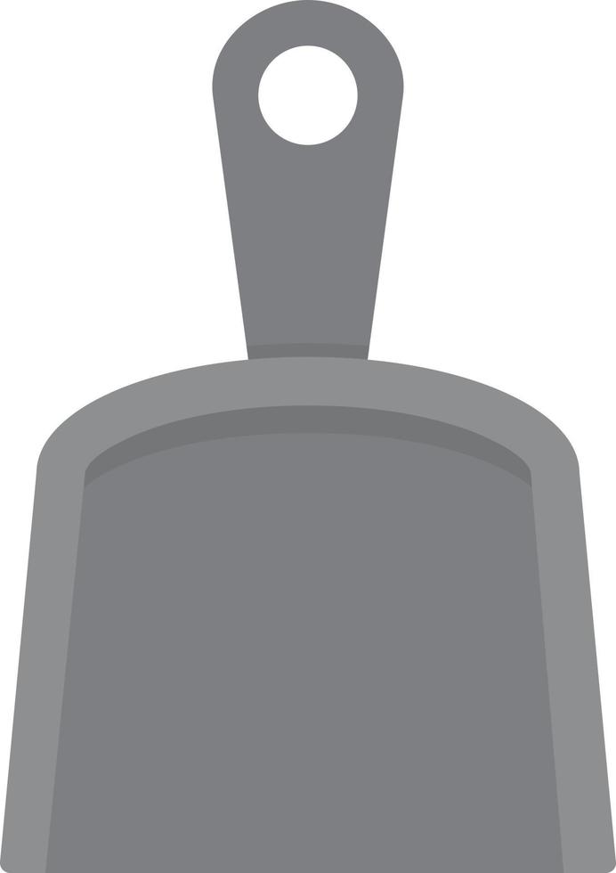 Dustpan Flat Greyscale vector