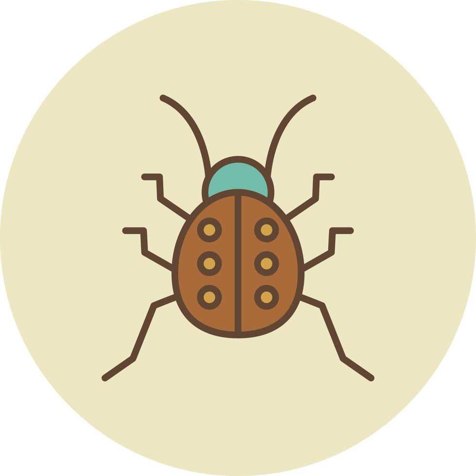 Bug Filled Retro vector