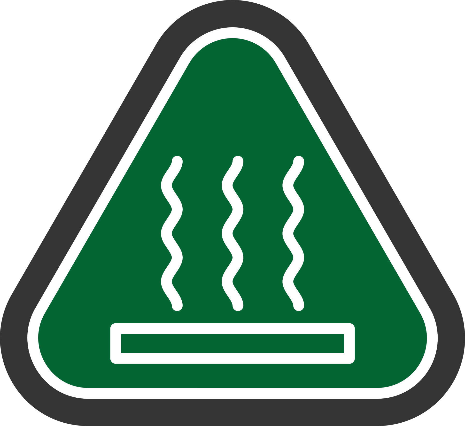 Hot Surface Glyph Two Color 9746196 Vector Art at Vecteezy