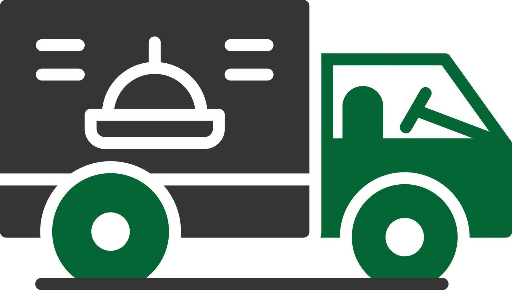 Delivery Truck Glyph Two Color vector