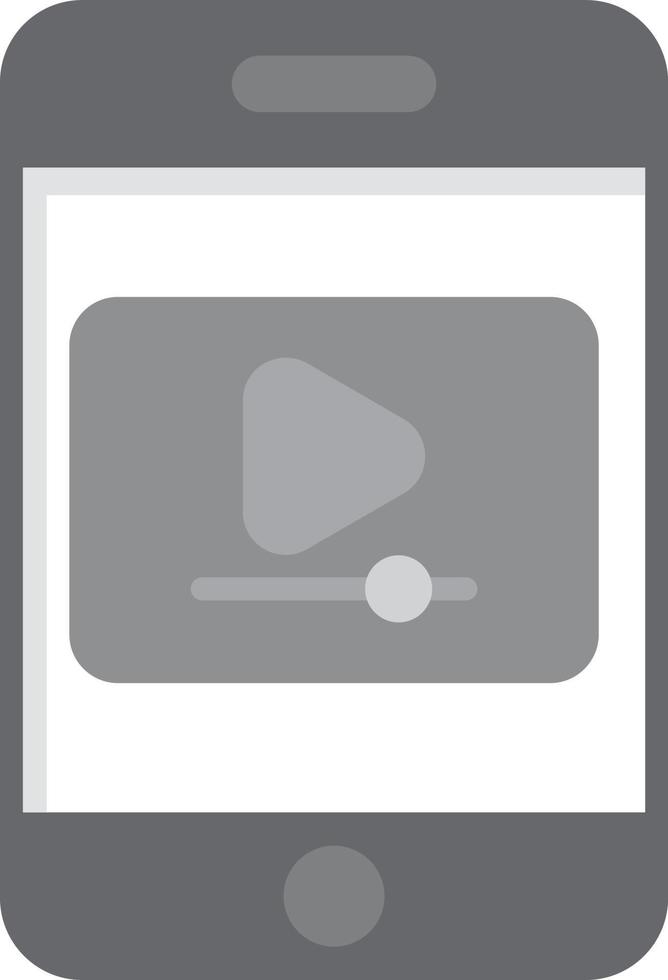 Video Mange Flat Greyscale vector