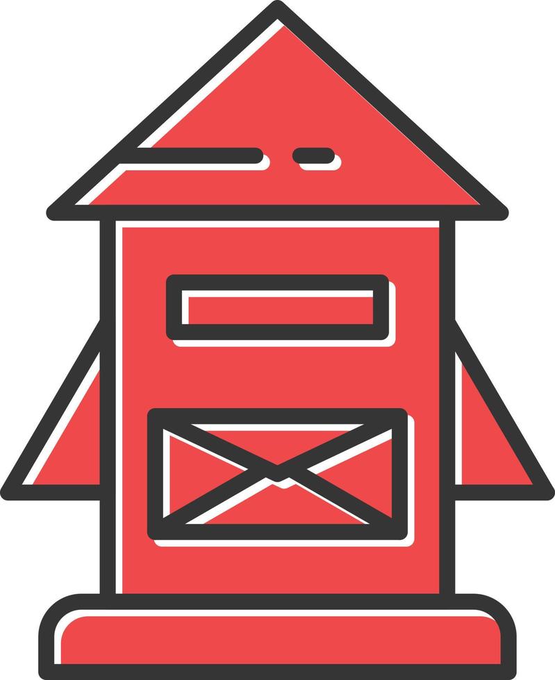 Mail Box Filled Retro vector