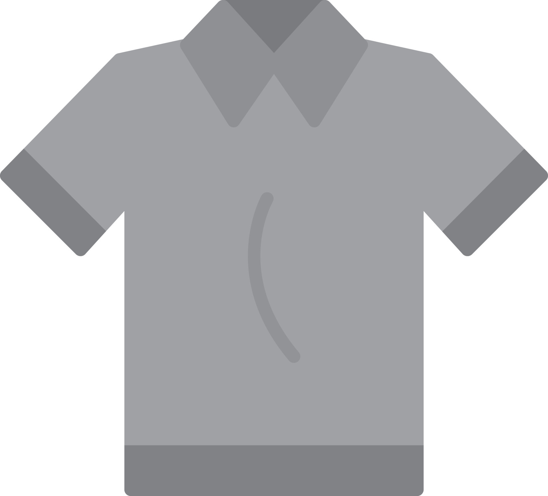 Polo Shirt Flat Greyscale 9746433 Vector Art at Vecteezy