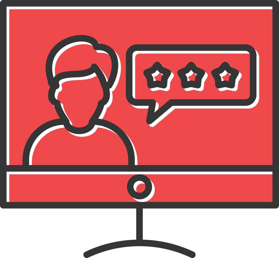 Feedback Filled Icon vector