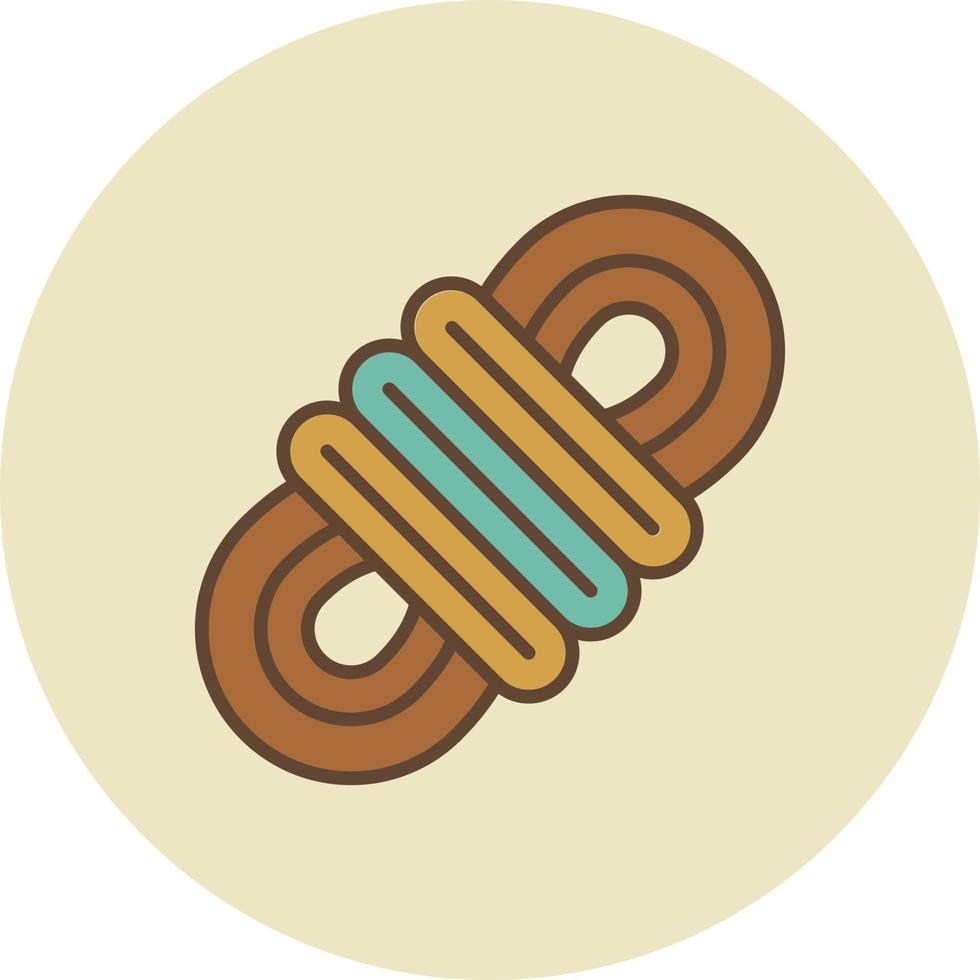 Rope Filled Retro vector