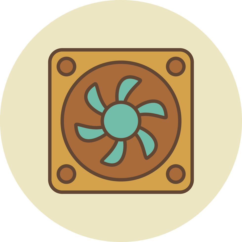 Cooler Filled Retro vector