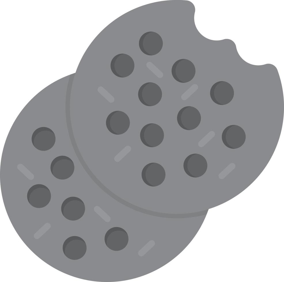 Cookie Flat Greyscale vector