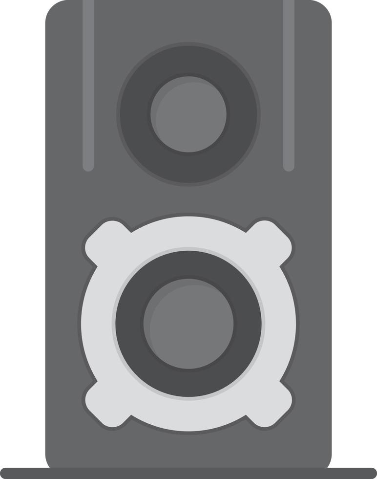 Speaker Flat Greyscale vector
