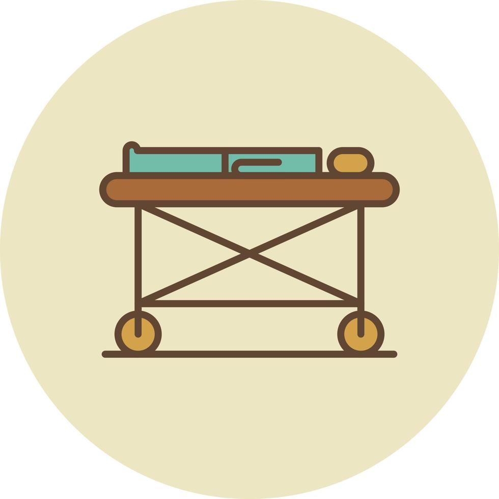 Stretcher Filled Retro vector