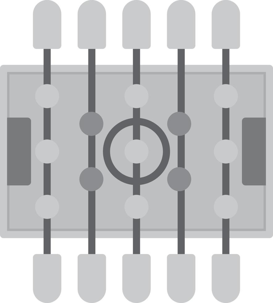Table Football Flat Greyscale vector