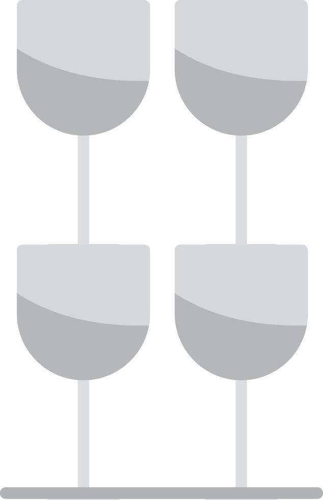 Glasses Flat Greyscale vector