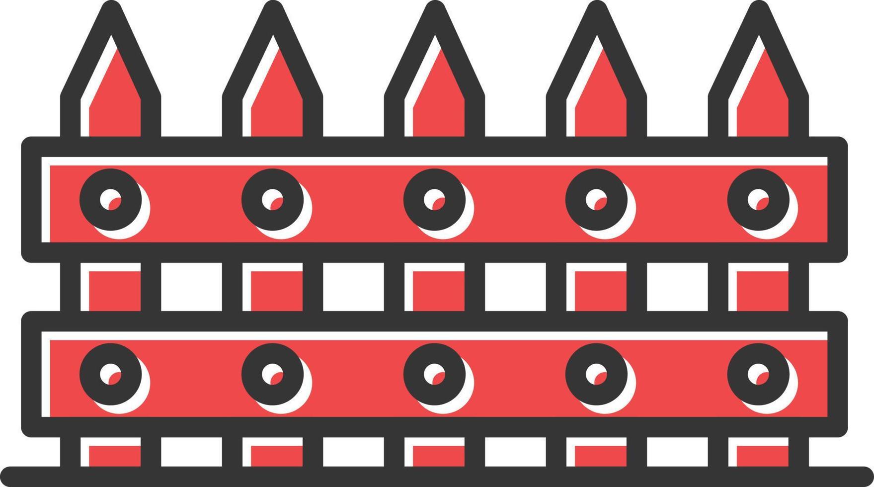 Fence Filled Retro vector