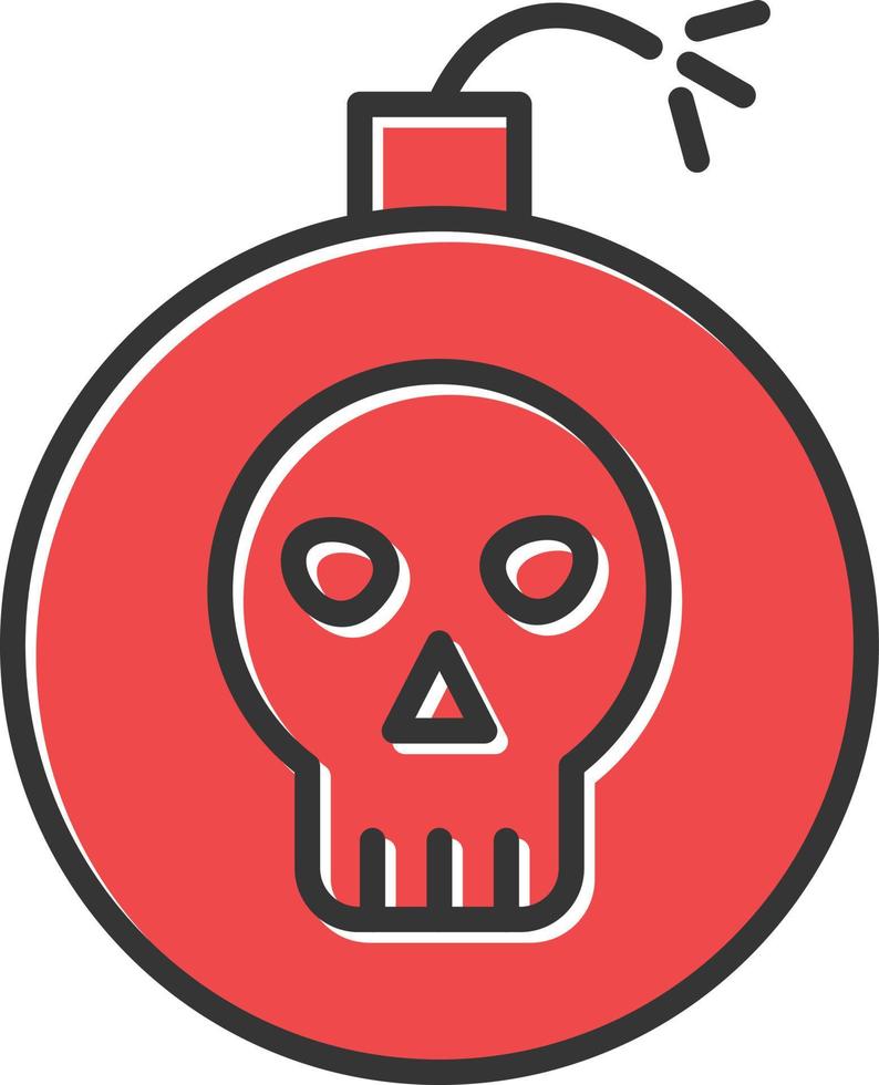 Bomb Filled Icon vector