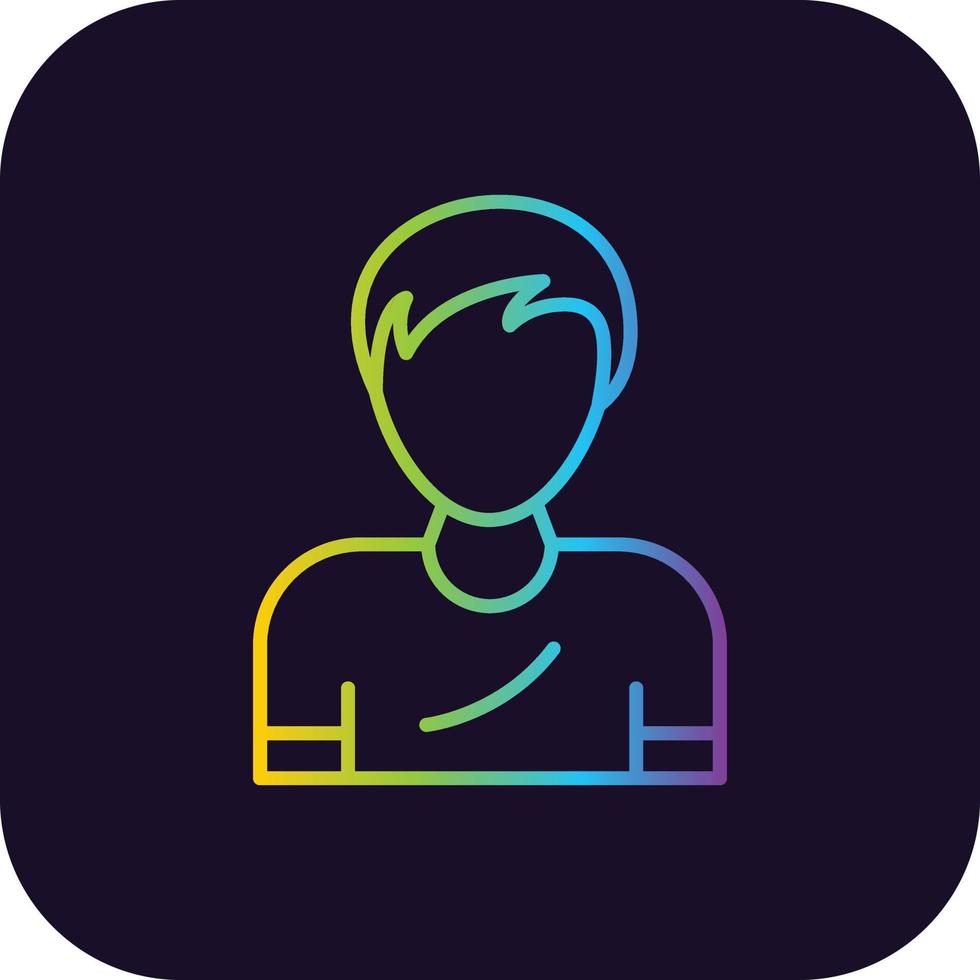 Man Filled Retro vector