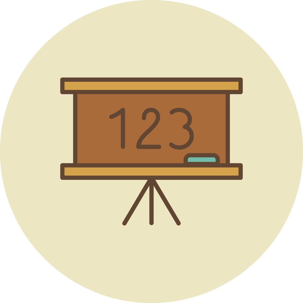Chalk Board Filled Retro vector