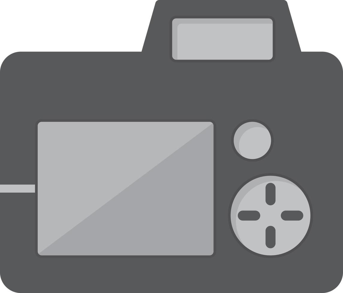 Camera Flat Greyscale 9746687 Vector Art at Vecteezy